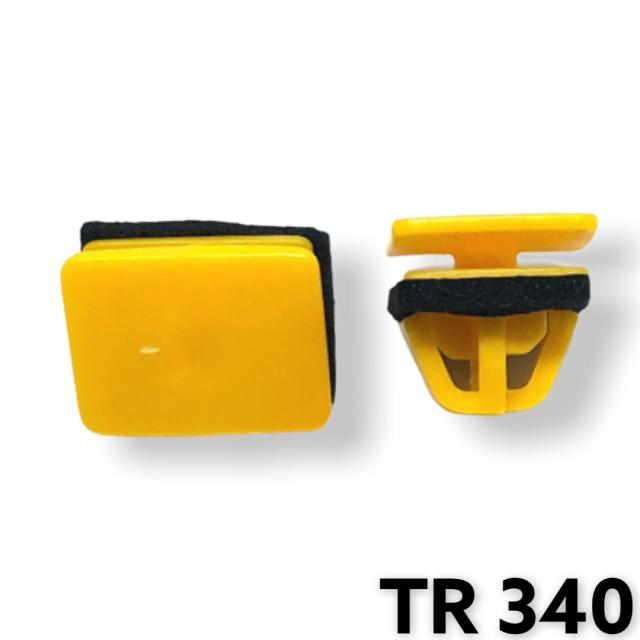 TR340 - 10 or 40 / Hyundai Rocker Panel Moulding Clip / Yellow Nylon